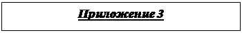 Text Box: Приложение 3